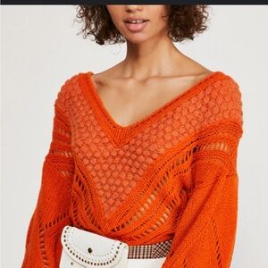 FP electric Orange snowball sweater